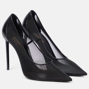 NWT Saint Laurent Mesh Stiletto Pumps